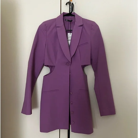 purple blazer dress zara Serving God in Style. Jacket @zara Pants @osaluofficial